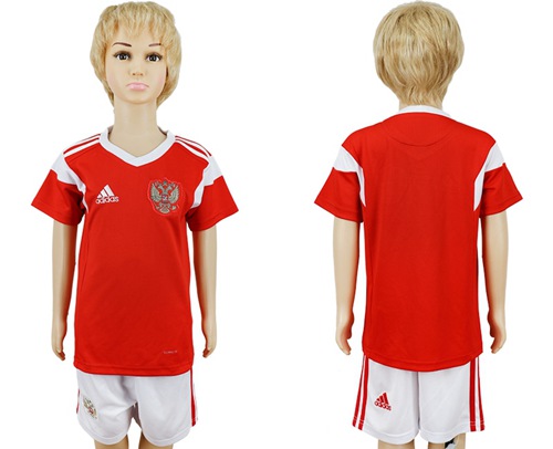 Russia Blank Home Kid Soccer Country Jersey